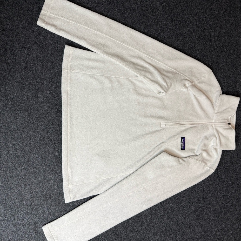 Patagonia Women’s Quarter Zip Up Sweater - Cream